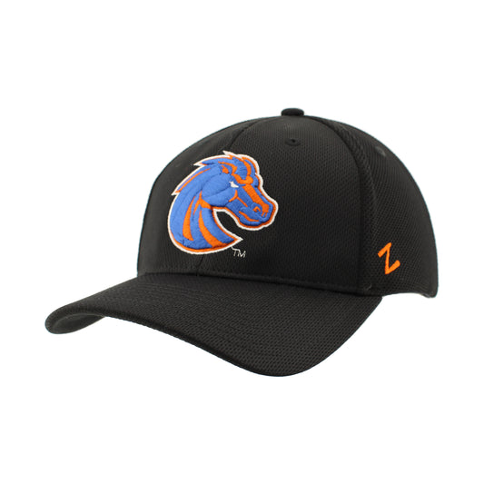 Boise State Broncos Zephyr All-Around Mesh Flex Fit Hat (Black)