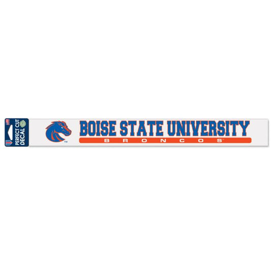 Boise State Broncos Wincraft 2x17 Bumper Sticker Decal (Blue/Orange)