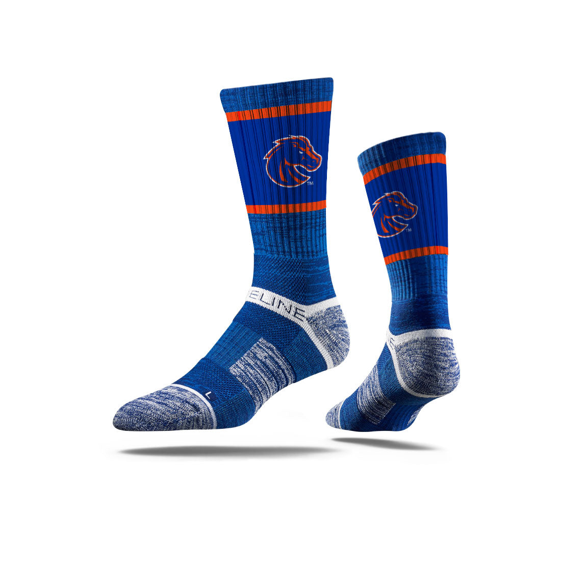 Boise State Broncos Strideline Crew Socks (Blue)