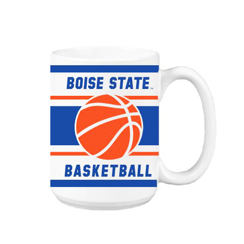 Boise State Broncos 15oz Basketball Mug (White)