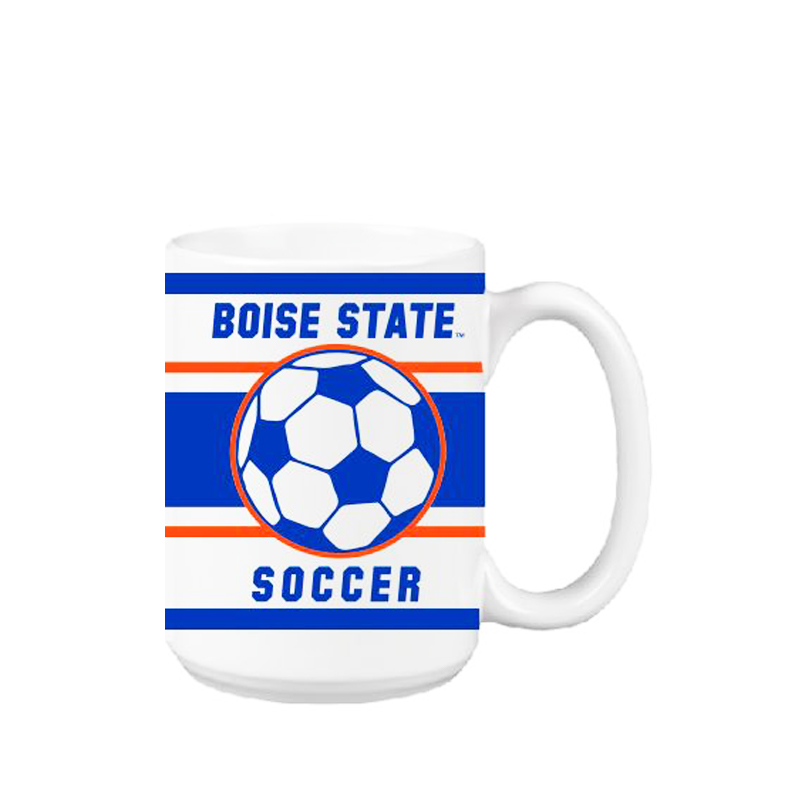 Boise State Broncos 15oz Soccer Mug (White)