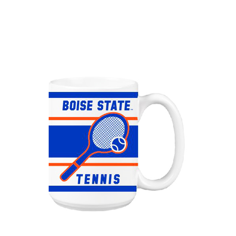 Boise State Broncos 15oz Tennis Mug (White)