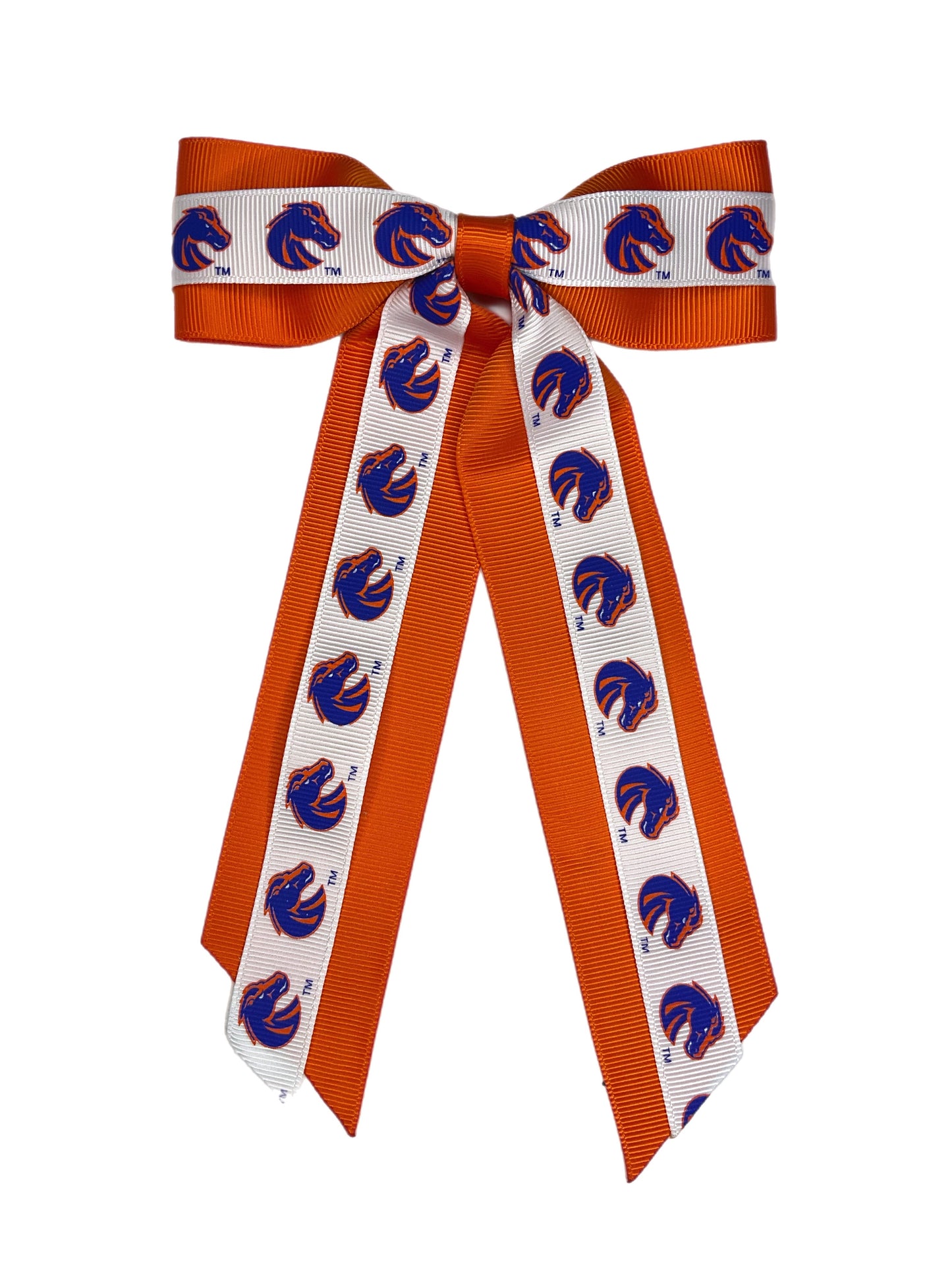 Boise State Broncos USA Bows Mini Bow (White/Orange)