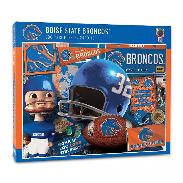 Boise State Broncos You The Fan 500 Piece Retro Puzzle