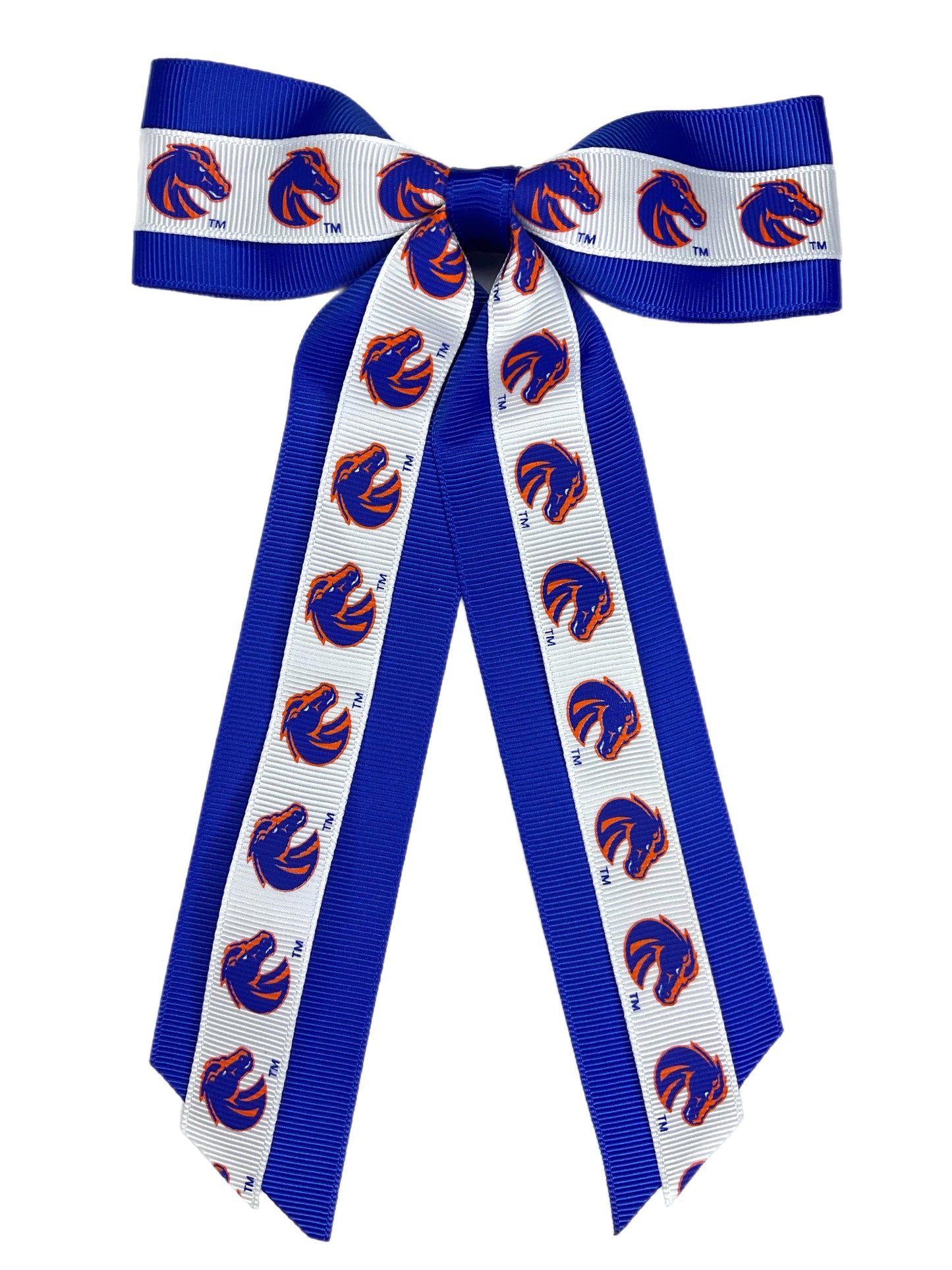 Boise State Broncos USA Bows Mini Bow (White/Blue)
