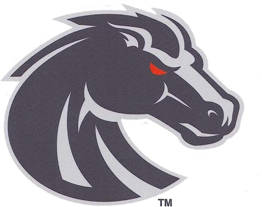 Boise State Broncos Logo Products 6x5 Bronco Decal (Grey)