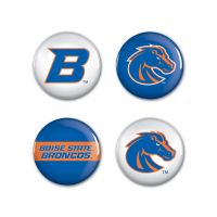 Boise State Broncos Wincraft 4 Pack Buttons (Blue/White)