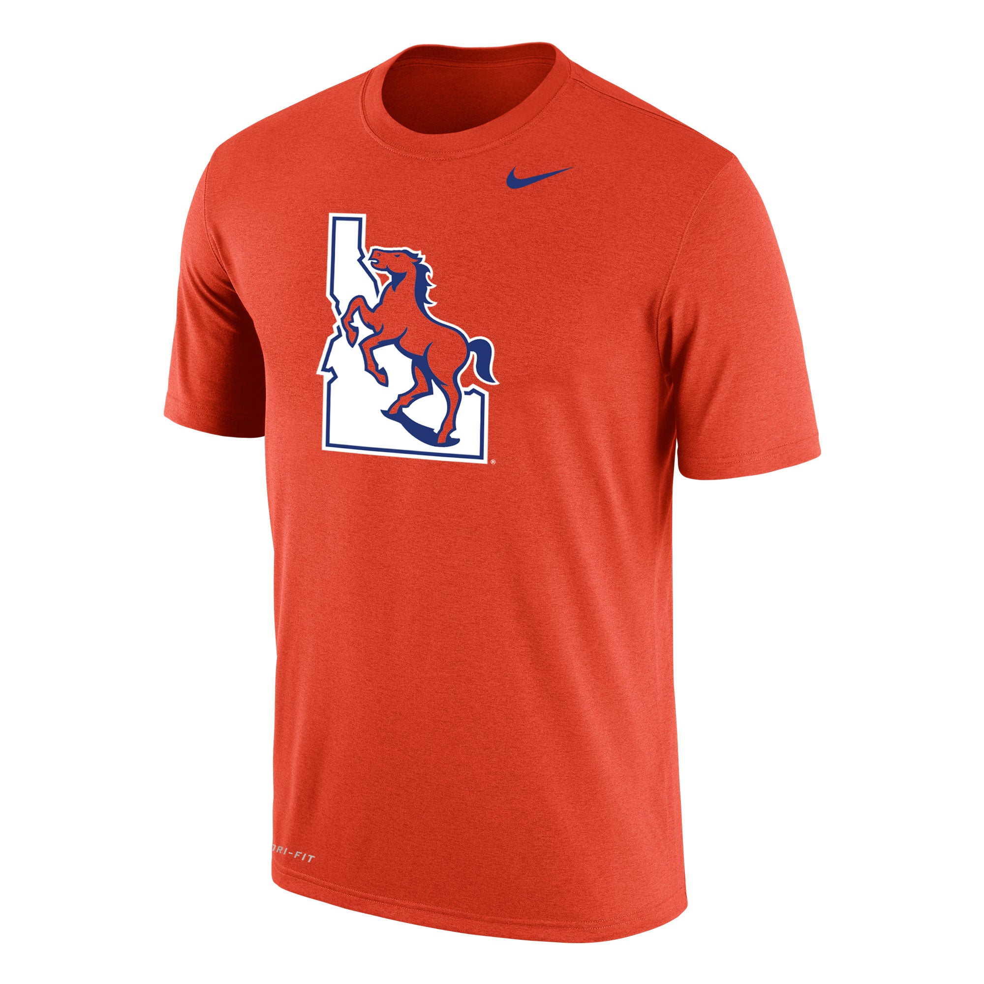 Youth Orange Boise State Broncos Dripping Helmet T-Shirt