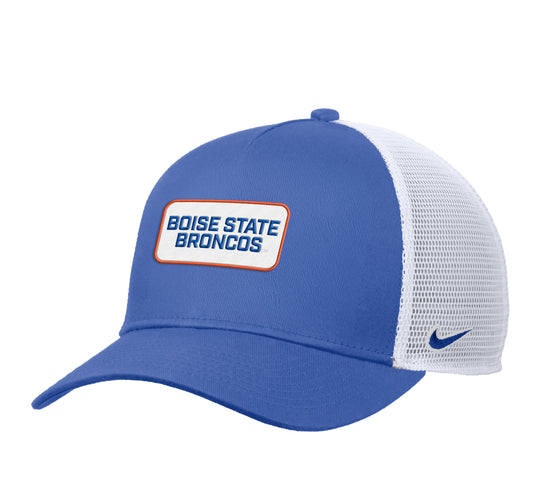 Boise State Broncos Nike Rise Trucker Snapback Hat (Blue)
