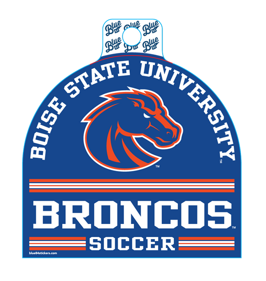 Boise State Broncos Blue84 Soccer Sticker (Blue)