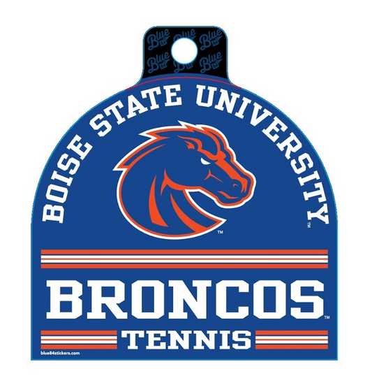 Boise State Broncos Blue84 Tennis Sticker (Blue)
