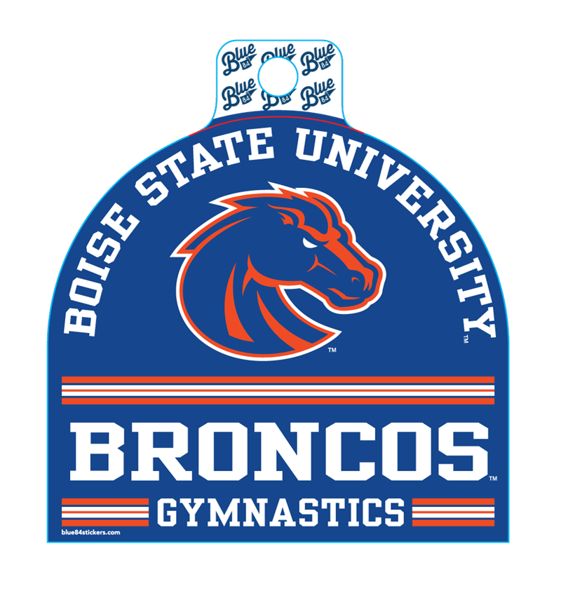 Boise State Broncos Blue84 Gymnastics Sticker (Blue)