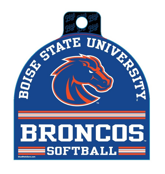 Boise State Broncos Blue84 Softball Sticker (Blue)