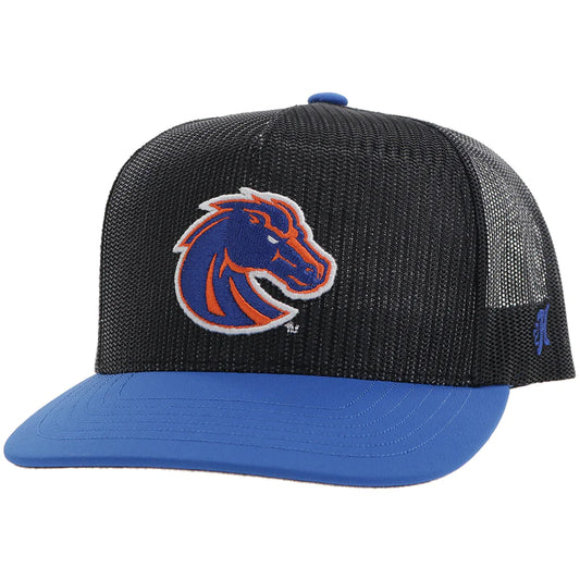 Boise State Broncos Hooey Complete Mesh Snapback Hat (Black/Blue)