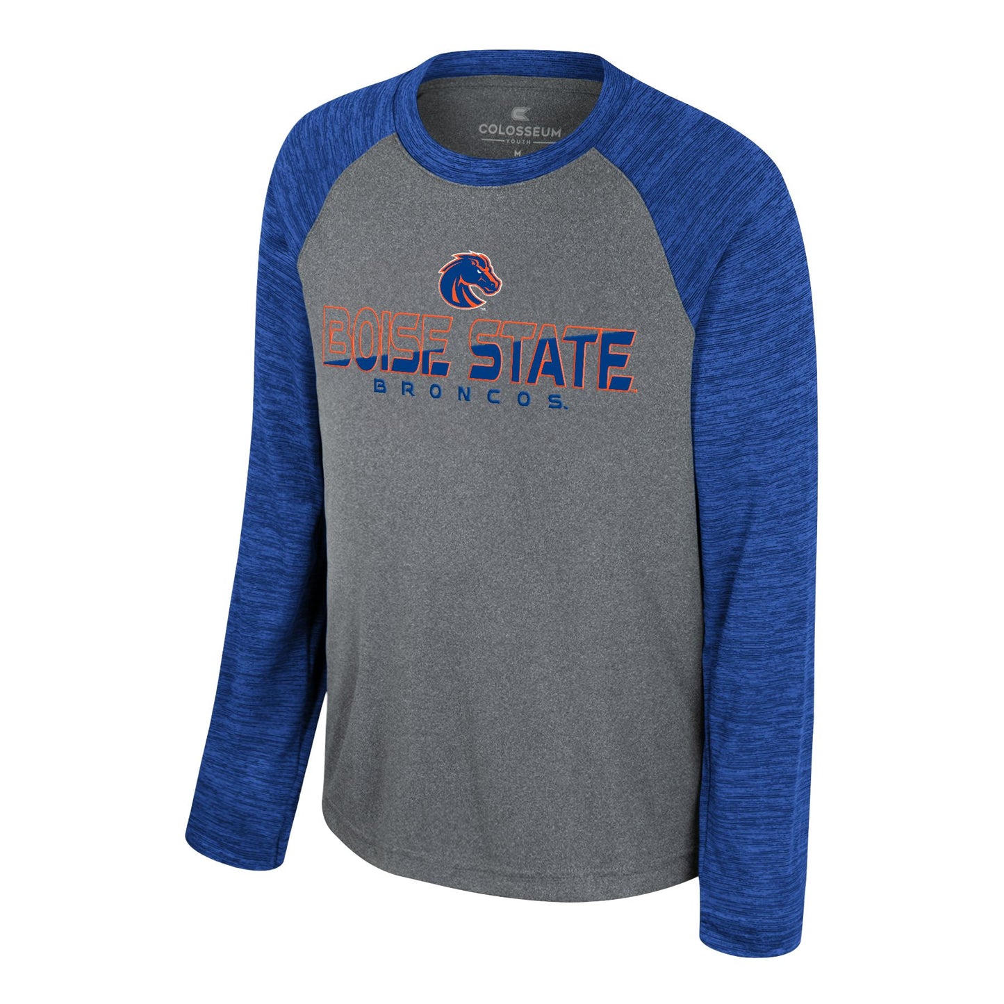 Boise State Broncos Colosseum Youth Dri-Fit Long Sleeve T-Shirt (Blue/Grey)