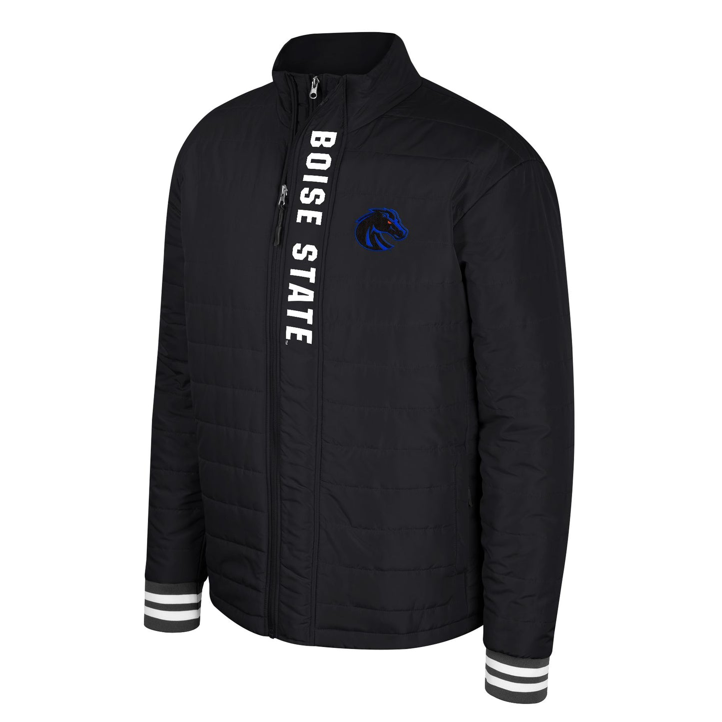 Boise State Broncos Colosseum Men's Puffer Full Zip Jacket (Black)