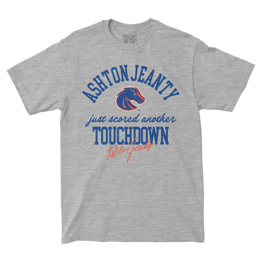 Boise State Broncos Urban Champs Men's Ashton Jeanty Another Touchdown T-Shirt (Grey)