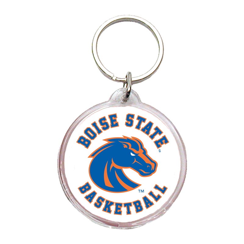 Boise State Broncos Spirit Products Basketball Key Tag (White)