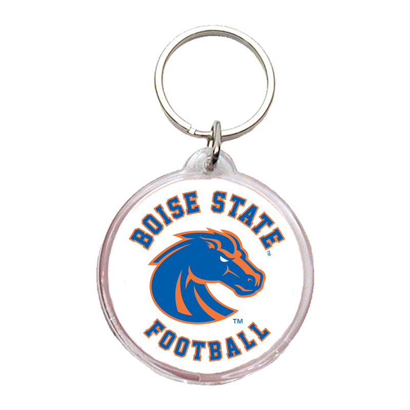 Boise State Broncos Spirit Products Football Key Tag (White)