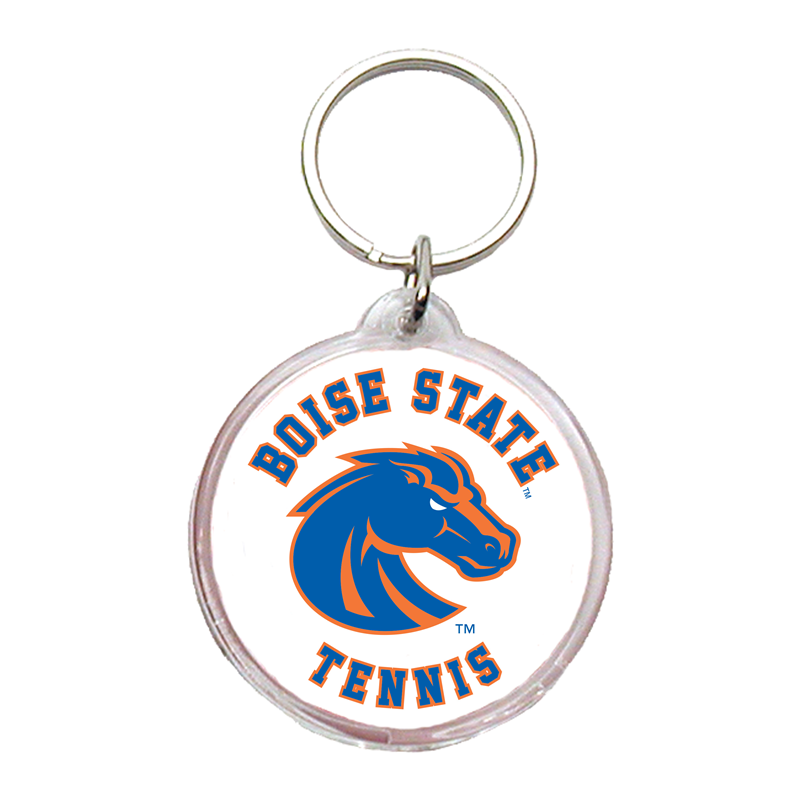 Boise State Broncos Spirit Products Tennis Key Tag (White)