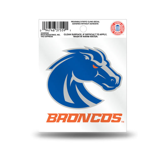Boise State Broncos Rico 3x3 "Broncos" Decal (Blue/Orange)