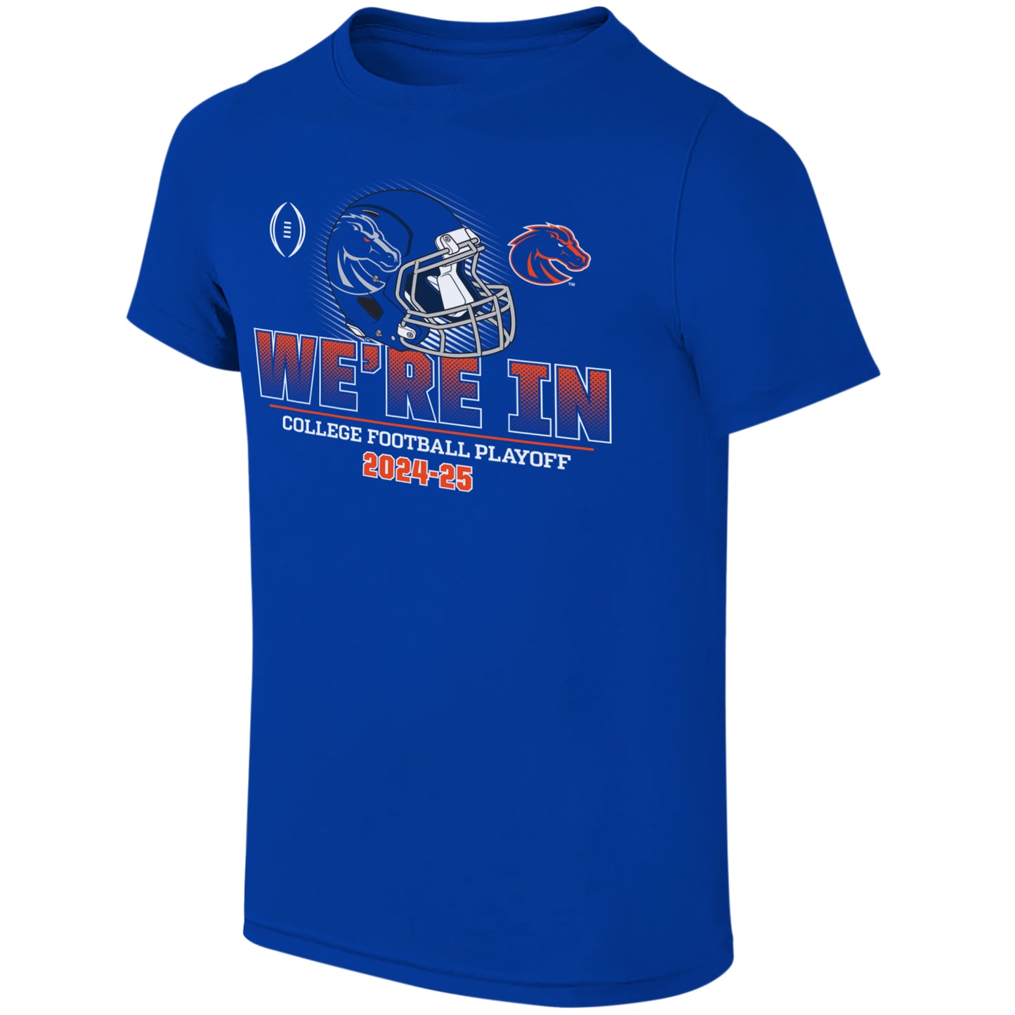 Boise State Broncos Retro Brand CFP Youth Helmet T-Shirt