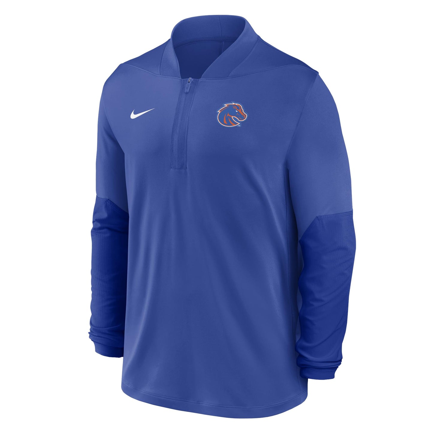 Boise State Broncos Nike Men's Dri-Fit 1/2 Zip Long Sleeve Pullover (Blue)