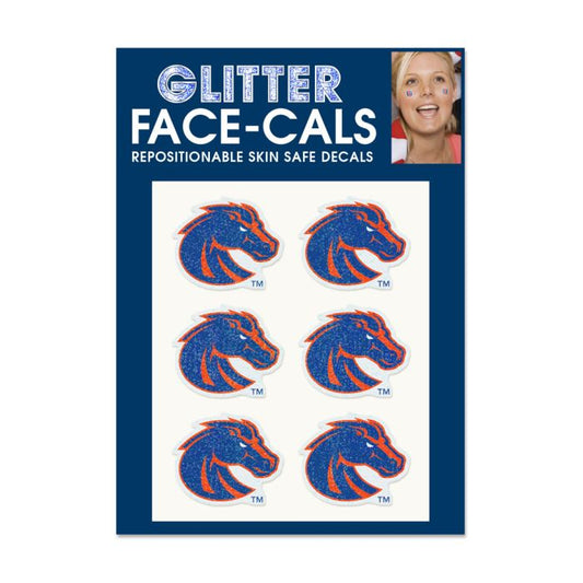 Boise State Broncos Wincraft Glitter Bronco Face Cals Sheet