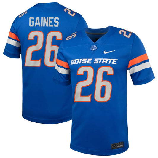 Boise State Broncos Nike Men's Sire Gaines Football Jersey (Blue)
