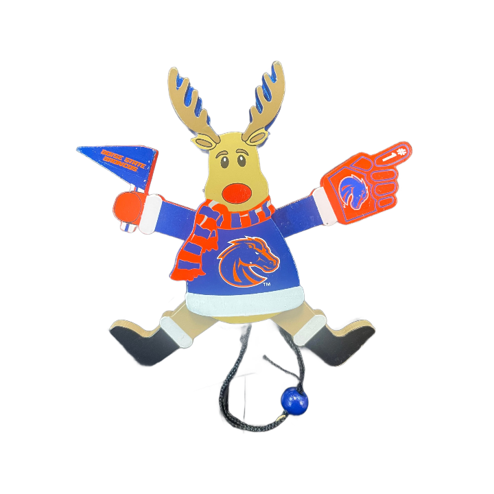Boise State Broncos Boelter Brands Reindeer Ornament