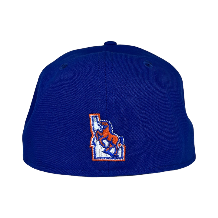 Boise State Broncos New Era Script 59Fifty Fitted Hat (Blue)