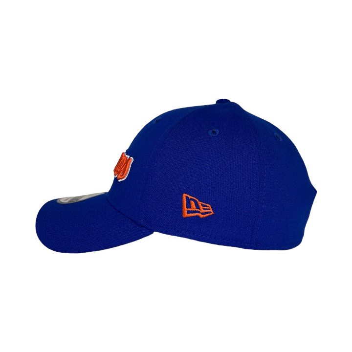 Boise State Broncos New Era Script 39Thirty Flex Fit Hat (Blue)