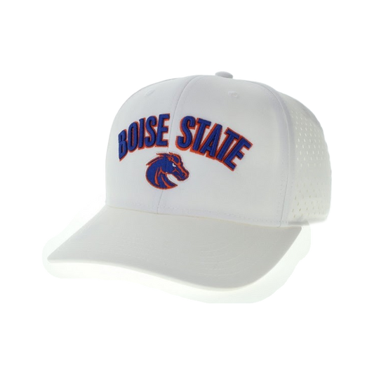 Boise State Broncos Legacy REMPA Breathable Mesh Snapback Hat (White)