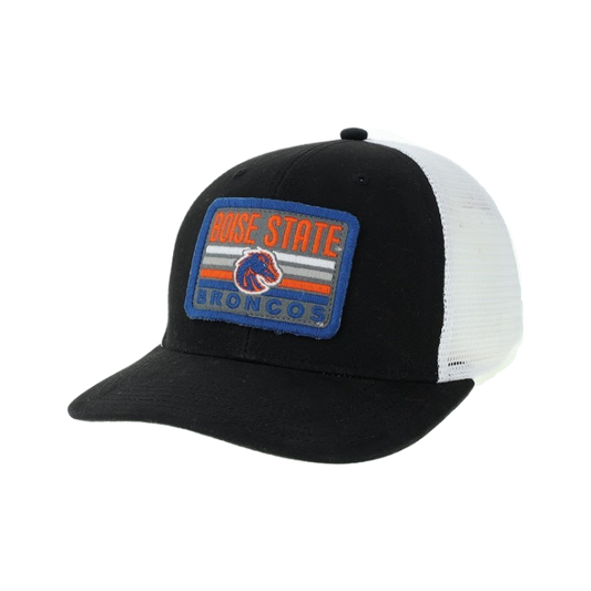 Boise State Broncos Legacy Mid-Pro Trucker Snapback Hat (Black)