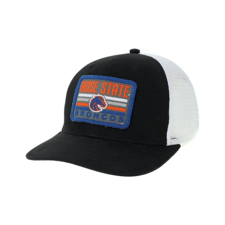 Boise State Broncos Legacy Mid-Pro Trucker Snapback Hat (Black)