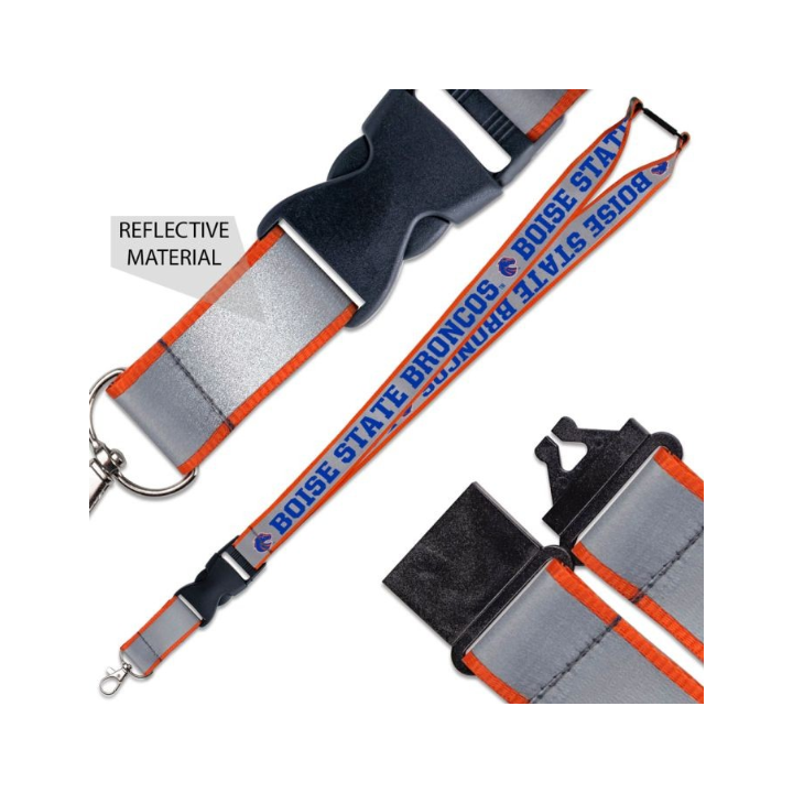 Boise State Broncos Wincraft Reflective Lanyard (Grey/Orange)