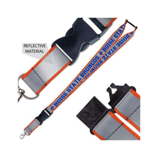 Boise State Broncos Wincraft Reflective Lanyard (Grey/Orange)