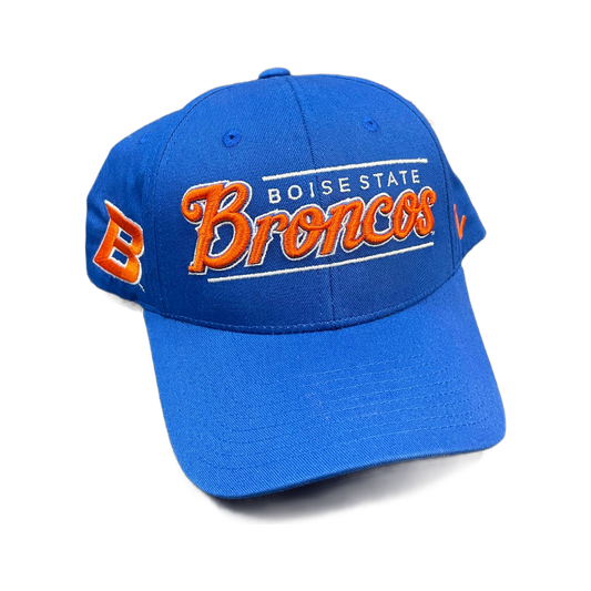 Boise State Broncos Zephyr Script Snapback Hat (Blue)