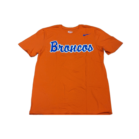 Boise State Broncos Nike Men's Script T-Shirt (Orange)
