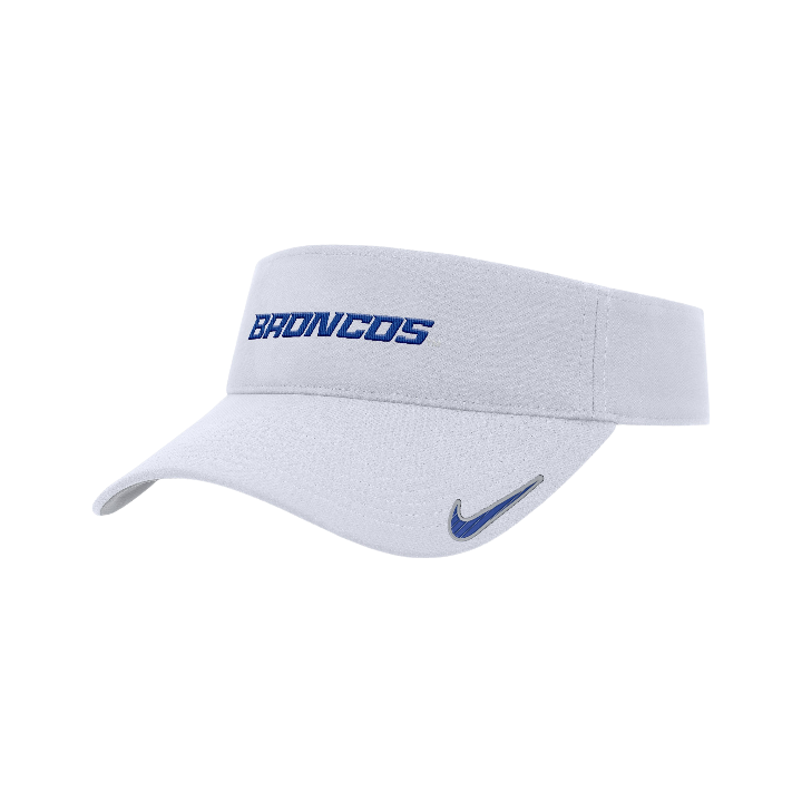 Boise State Broncos Nike On Field Adjustable Visor White The Blue and Orange Store