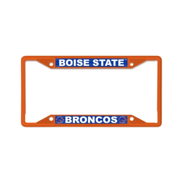 Boise State Broncos Wincraft Matte Metal License Plate Frame (Orange)