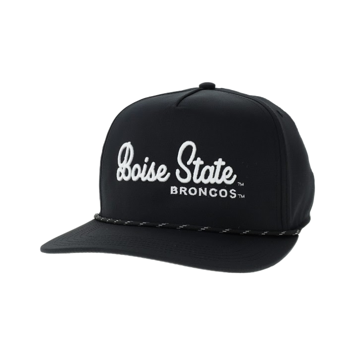 Boise State Broncos Legacy Script Snapback Hat (Black)