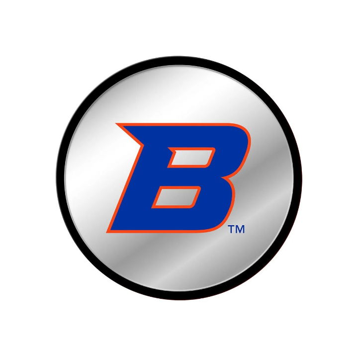 Boise State Broncos The Fan Brand B Modern Disc Mirrored Wall Sign (Blue)
