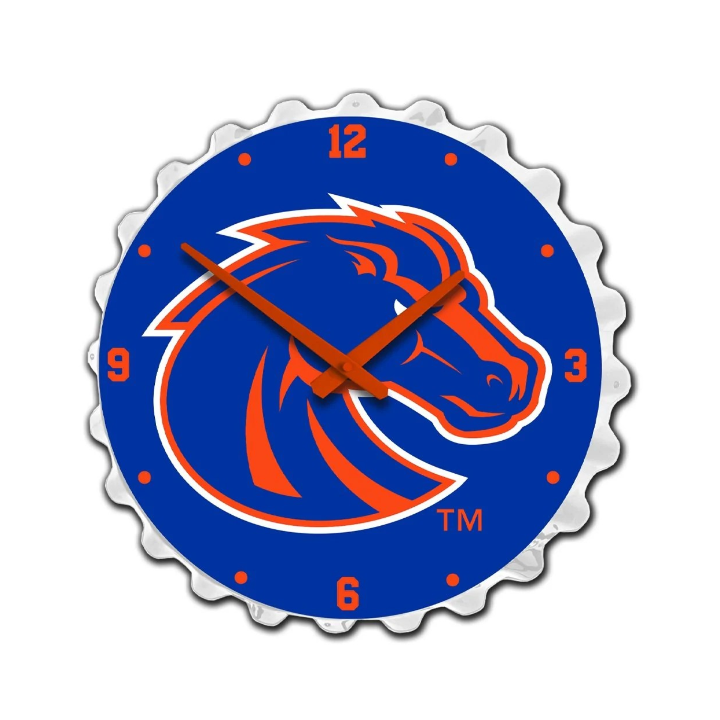 Boise State Broncos The Fan Brand Bottle Cap Wall Clock