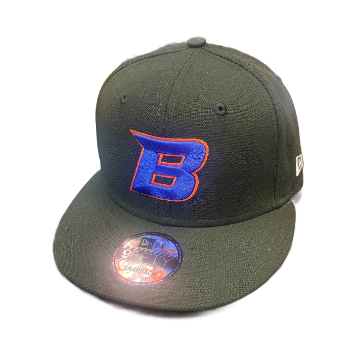 Boise State Broncos New Era "B" 9Fifty Snapback Hat (Black)
