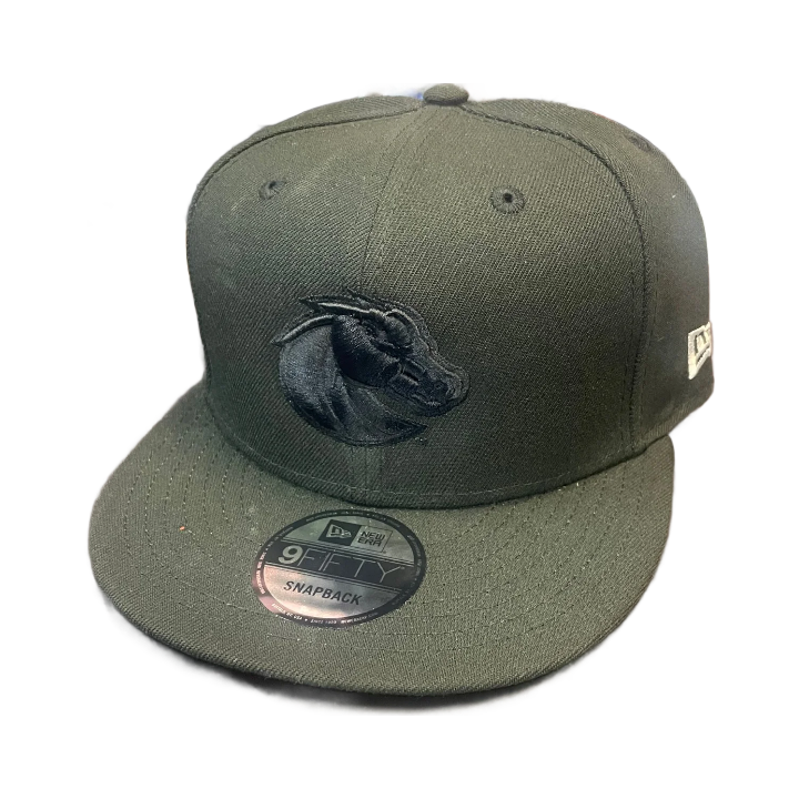 Boise State Broncos New Era Bronco 9Fifty Snapback Hat (Black)