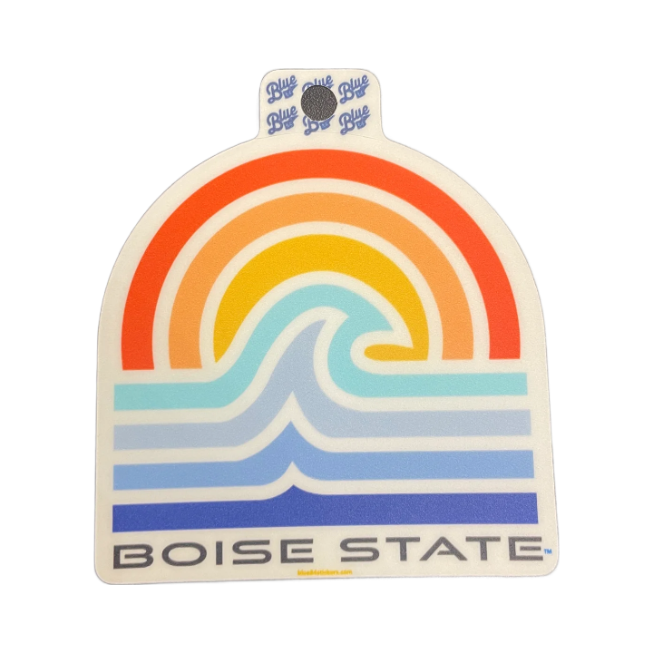 Boise State Broncos Blue84 Wave Sticker