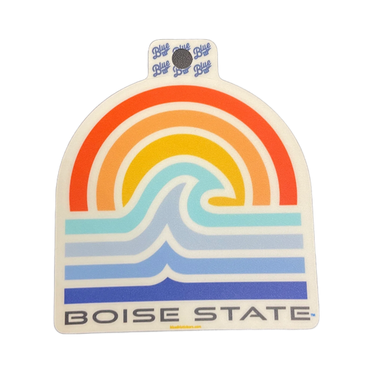 Boise State Broncos Blue84 Wave Sticker