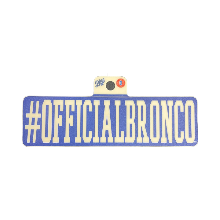 Boise State Broncos Blue84 Official Bronco Sticker (Blue/White)