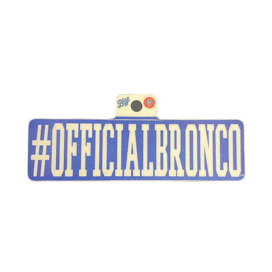 Boise State Broncos Blue84 Official Bronco Sticker (Blue/White)